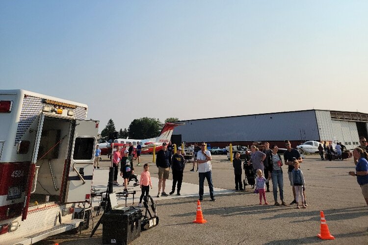 The airport partnered with Wings of Mercy for their annual Holland CareAffaire and Runway 5k race. (Boileau & Co.)