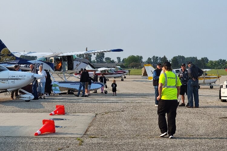 Guests enjoyed free ice cream provided by Operation Polar Patrol, food, flights and kid-friendly activities. (Boileau & Co)