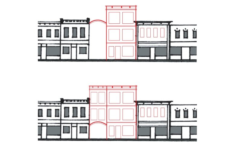 The city of Zeeland is seeking proposals for an infill project that would include a mixed-use building and passageway.