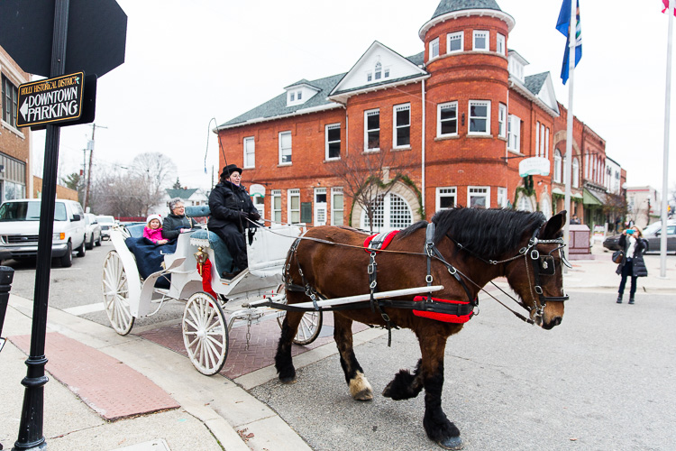 Downtown Holly's Dicken's Festival.