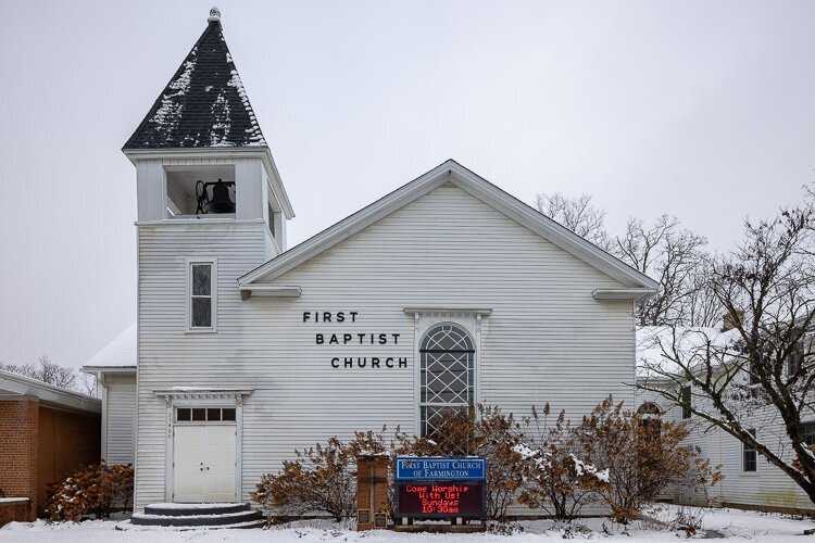 The First Baptist Church was organized in 1826 and remains in service today, operating out of a building that was first built in 1861. Where that building sits is the original Quaker settlement that grew to become Farmington, Michigan.