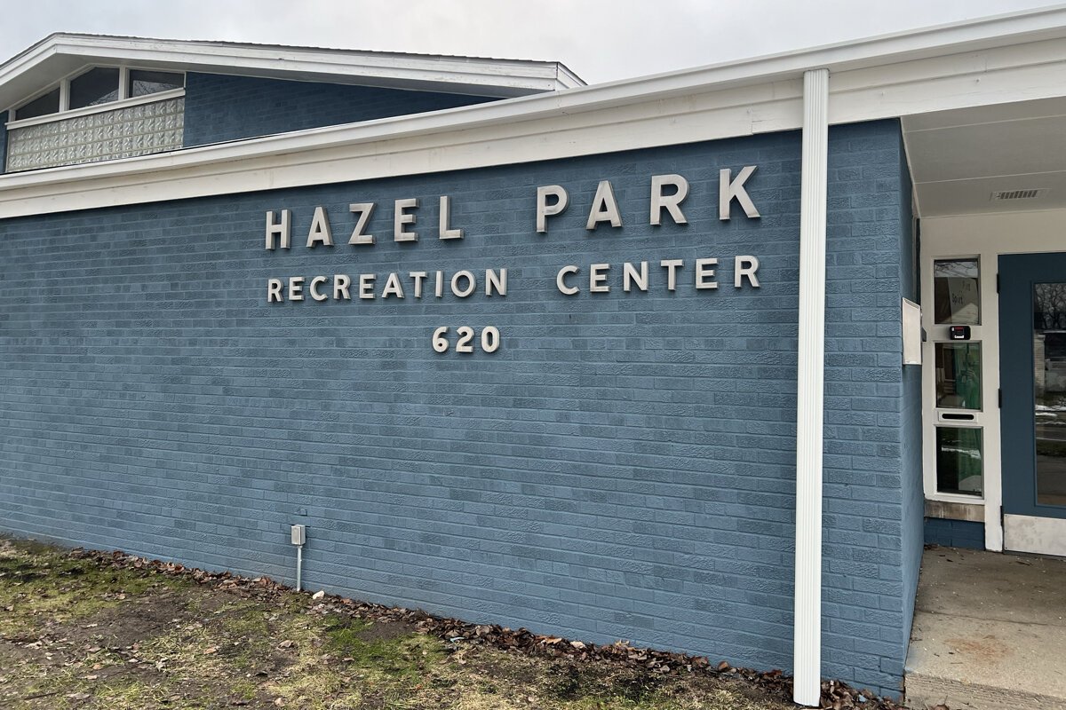 The Hazel Park Community Center is located at 620 W. Woodward Heights in Hazel Park.