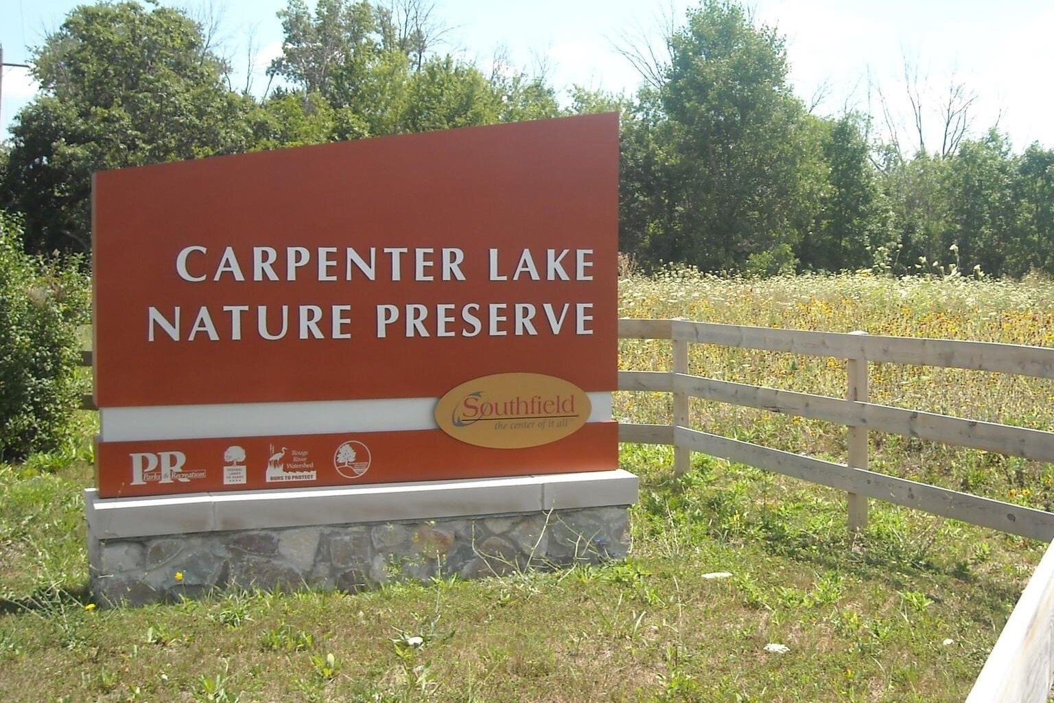 The Carpenter Lake Nature Preserve is located at 27225 W. Ten Mile Rd. in Southfield.