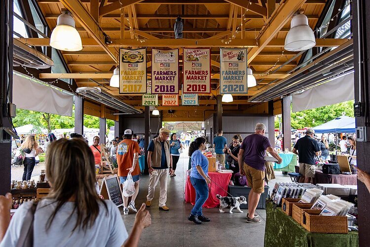 The award-winning Farmington Farmers Market, a warm weather destination in Oakland County.