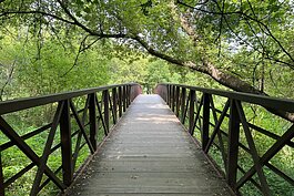 Crossing the Clinton River in Sterling Heights.