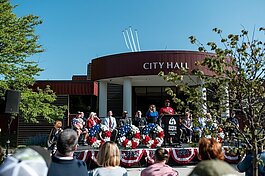 Sterling Heights City Hall during the 2023 Sterling Heights' 44th Annual Memorial Day Parade.