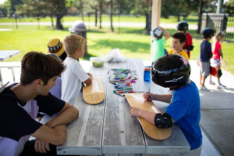 PLUSkate Camp. Photo by David Lewinski.