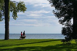 Ford House offers views of the sky from the shores of Lake St. Clair.