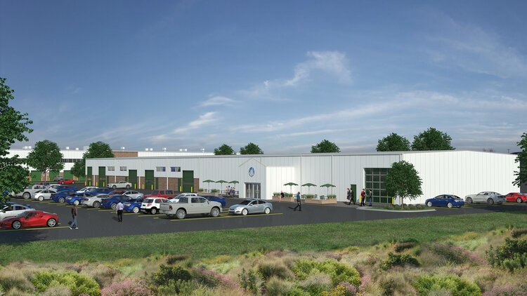 A rendering of the ACM Event Center.