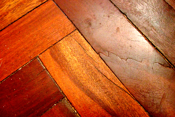 Sometimes, even gorgeous old hardwood needs restoration. 