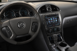 The dashboard of a Buick Enclave.