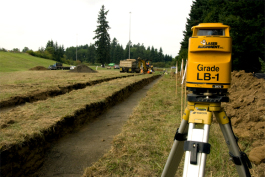 Equipment like this is used for surveying. 