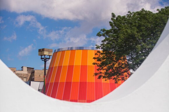 The Delta College Planetarium in downtown Bay City.