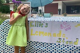 The idea to do a lemonade stand was inspired by Ellie Martindale's favorite book “Alex and the Amazing Lemonade Stand,” a true story where Alex uses her stand to raise money for kids with cancer.