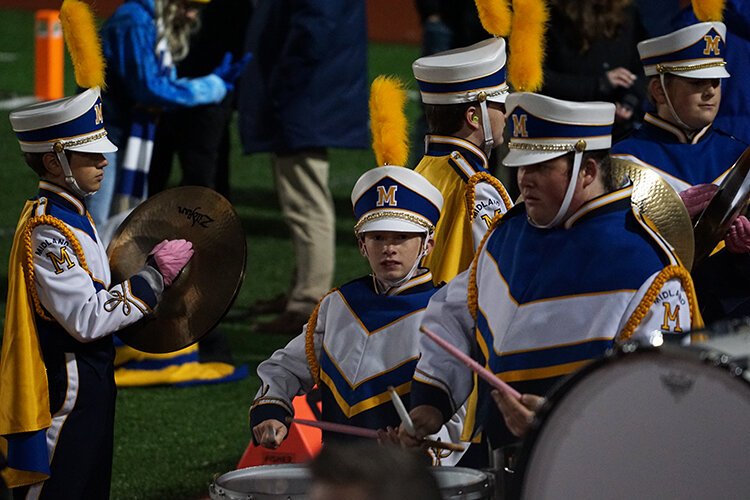 Midland High's band performs on Oct. 22. (Crystal Gwizdala)