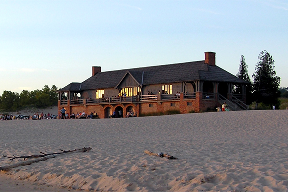 This beach house recently underwent restoration.