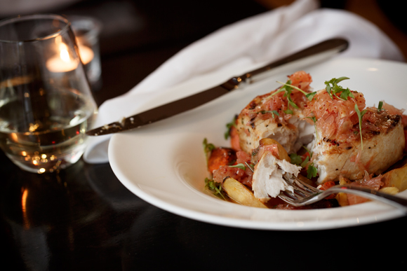 Grilled swordfish from chef Gabe Rodriguez at the Franklin.