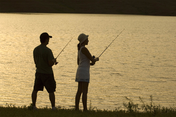 There's something so serene about fishing... 