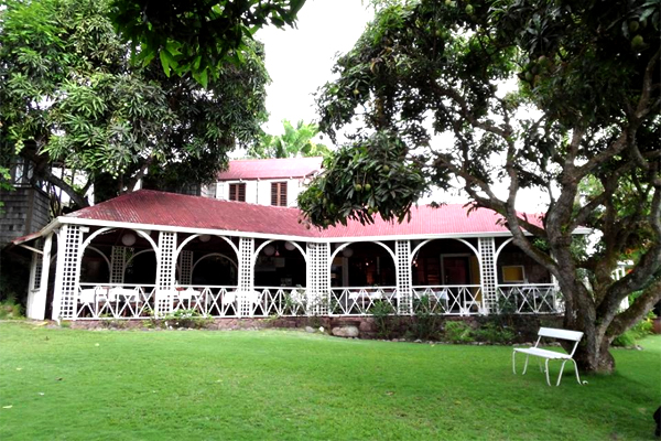 This could be your office, too. The Herrmitage Plantation, Nevis, West Indies