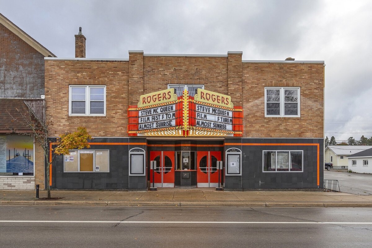 The Rogers Theater is located at 257 N. 3rd St. in downtown Rogers City.