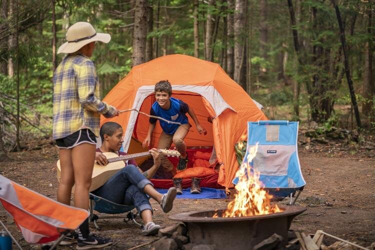 Campers on the Keweenaw Peninsula. Camping is one of the biggest draws for tourists.