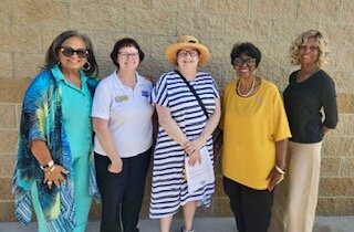 Forks Senior Center Board members and Philanthropic women Gwen Tabb, Luann Sommers, Anne Lake, Eddie Williams, and Tonya Arnett.