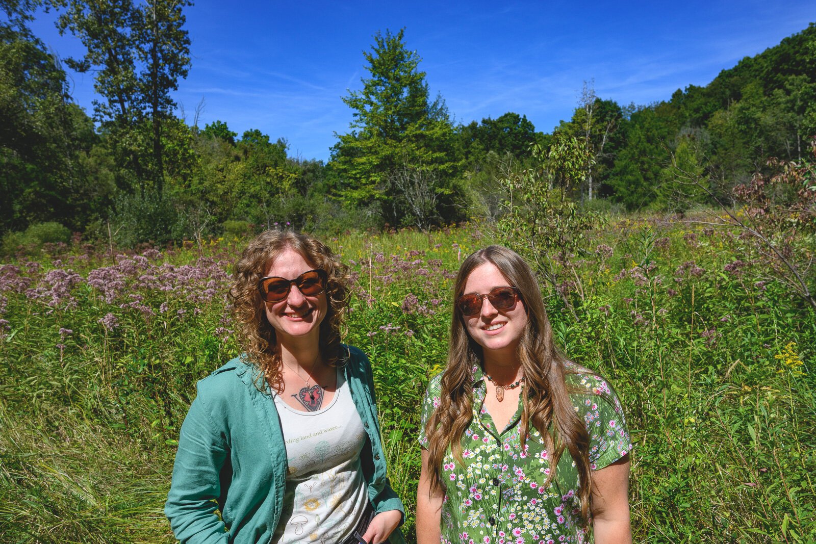 Krista Gjestland and Susan LaCroix at Iron Creek Preserve.