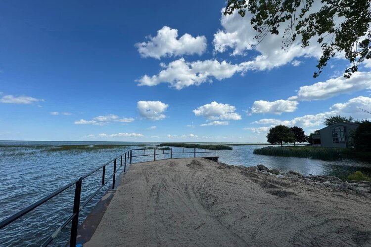 Improvements made to the Linwood Scenic Access protect the shoreline from strong winds. They also make room for people to access the Saginaw Bay without paying a fee.