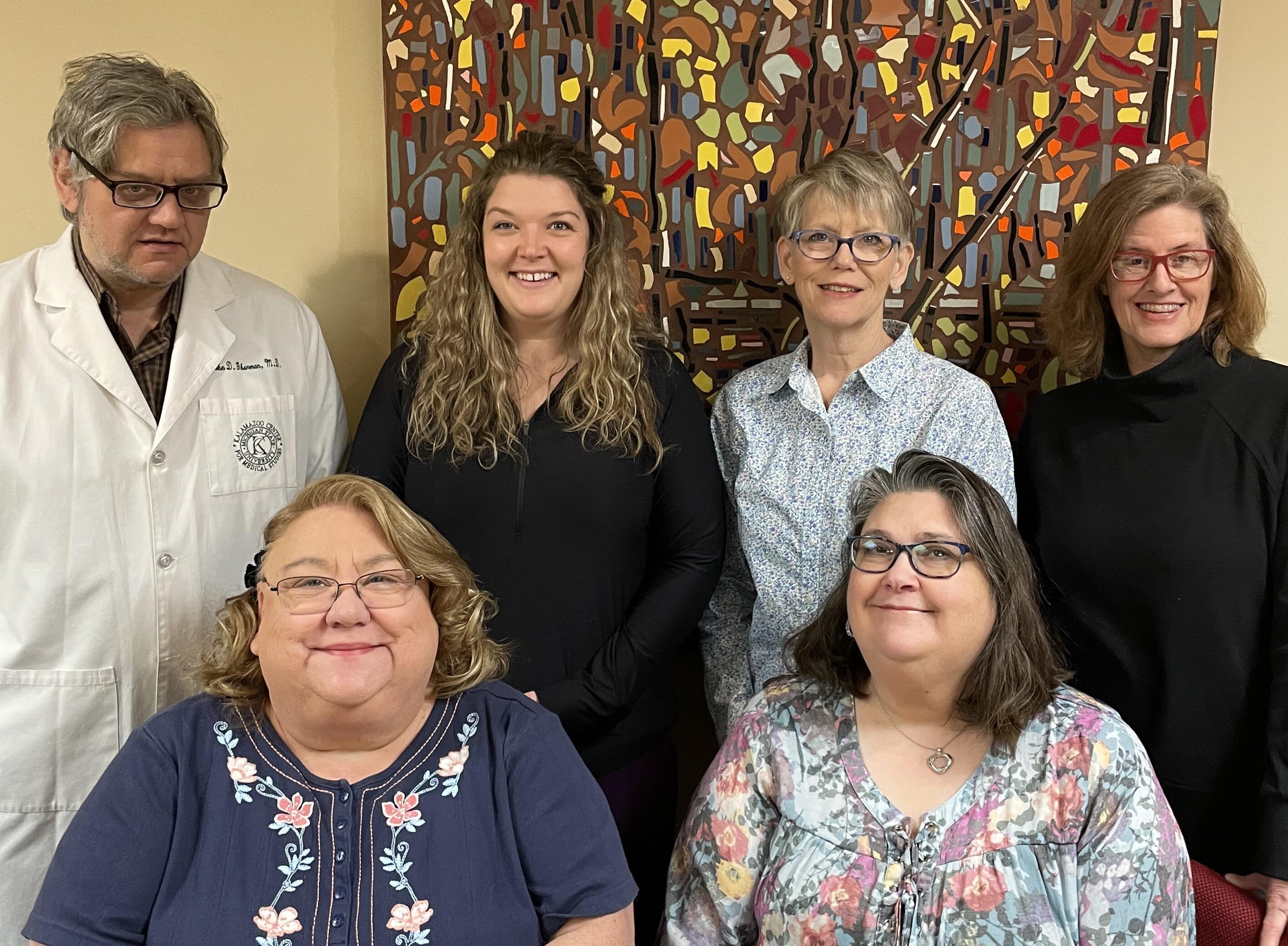 North Country Community Mental Health ACT Team. Left to right, back row: Dr. John Gherman, Kelsey Fettig, Amy Carey, Laura Tanton. Front Row: Carla Miller, Dee Whittaker.