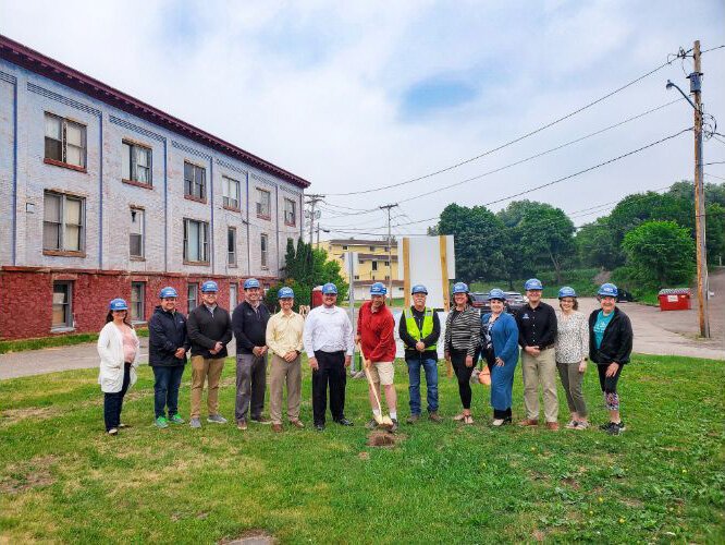 City officials held a ground-breaking ceremony at Chiri Park.