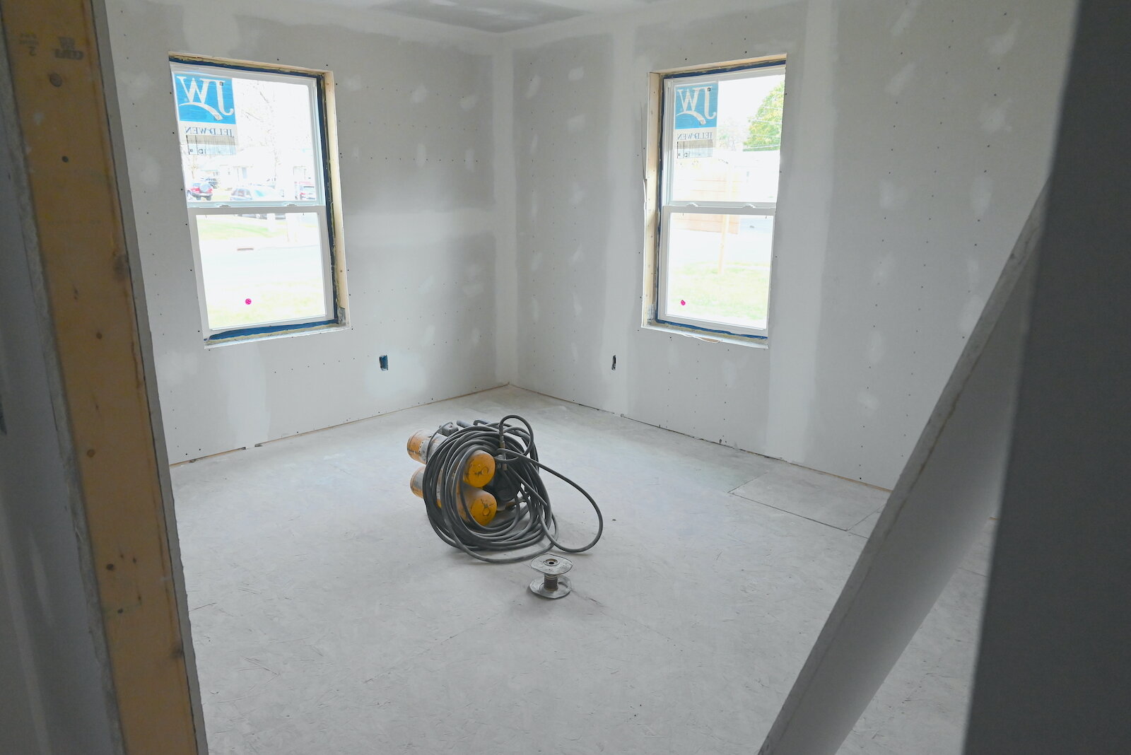 Inside of a house on Woodlawn Avenue currently under construction by the Battle Creek Area Habitat for Humanity