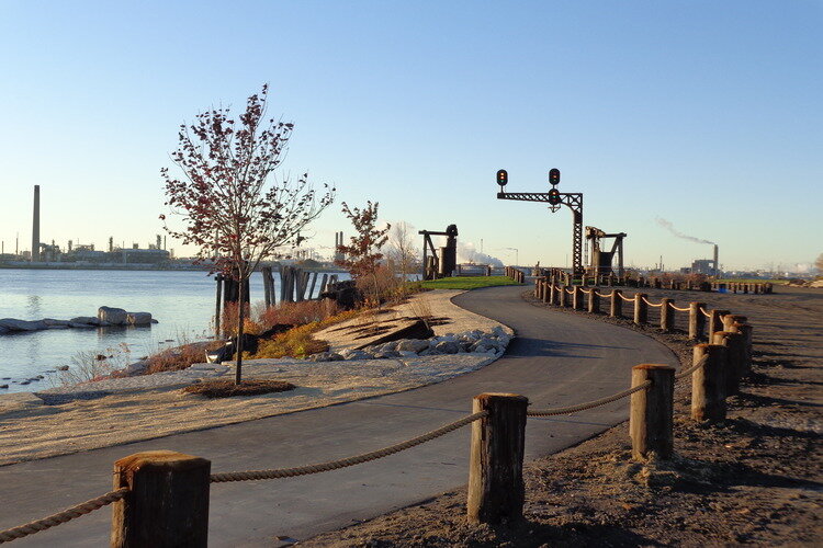 Blue Water River Walk. 