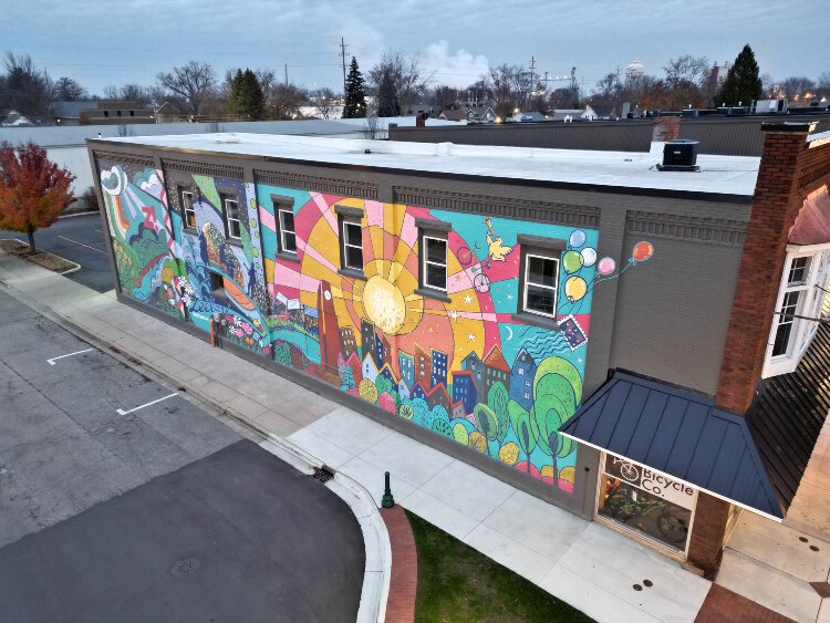 Zeeland completed its first outdoor mural this year at 210 E. Main Ave. 