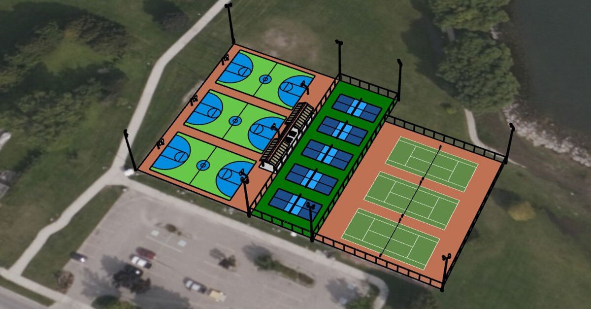 A rendering of the new Bay View Sports Complex in Alpena.