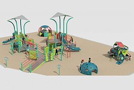 Rendering of the proposed Maley Park Playground in Honor.