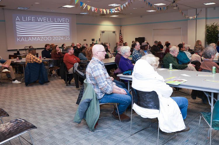 The Kalamazoo Lyceum's Life Well Lived event at the Kalamazoo Public Library was well attended.