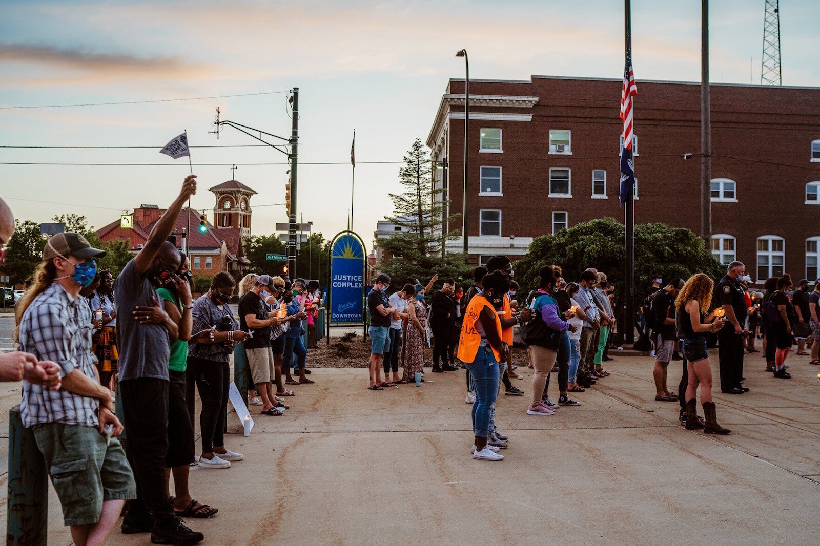 A candlelight vigil on June 4 in downtown Battle Creek was the beginning of the community’s opportunity to come together and express their grief and outrage over the death of George Floyd.