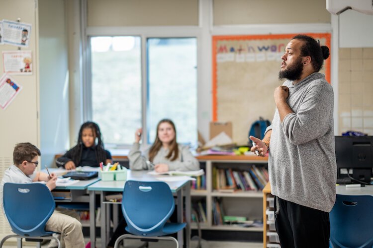 BCPS teacher Devan Washington has participated in the Early Teacher Mentoring Program through GVSU.