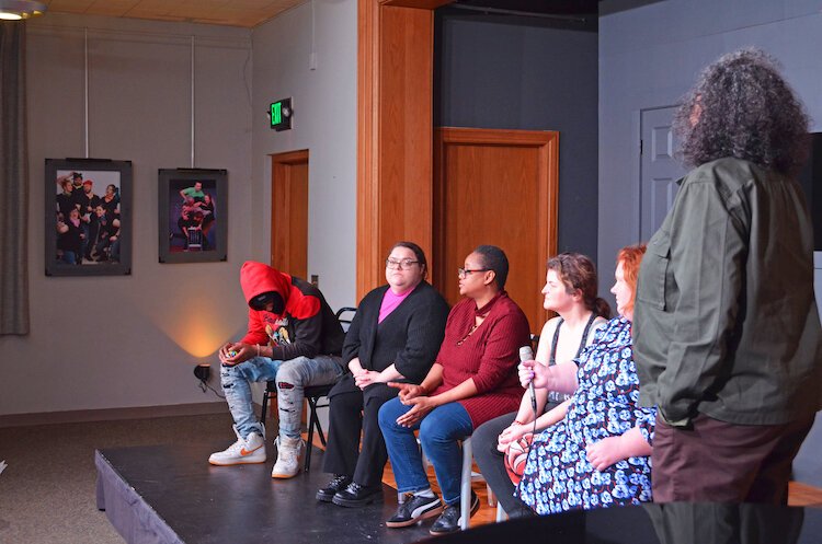 The panelists answered questions surrounding their stories, and their experiences with housing insecurity and resources for homelessness in Kalamazoo. 