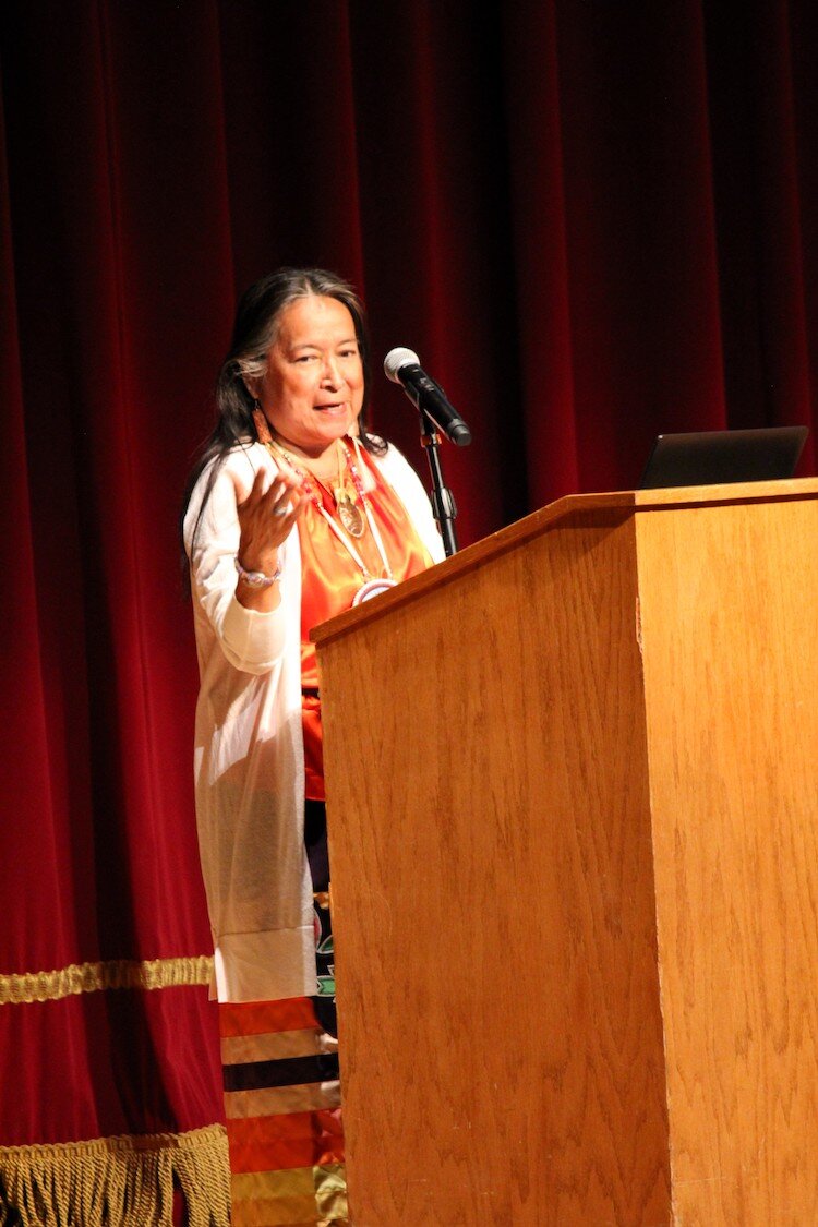 Phyllis Davis, Tribal Council Member for the Match-E-Be-Nash-She-Wish Band of Pottawatomi Indians of Michigan.