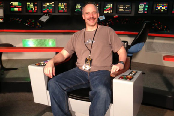  Rick Chambers on the Star Trek bridge