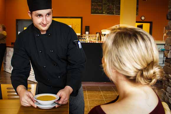 Patrick serves up Soup for Jennifer Piper