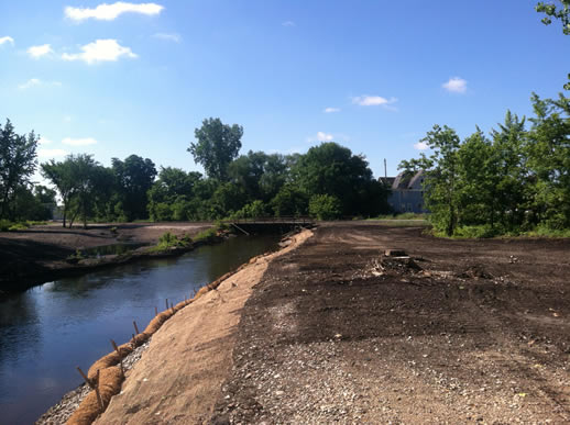 Work done along Portage Creek