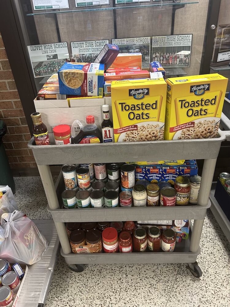 Food about to be transported to the local food bank