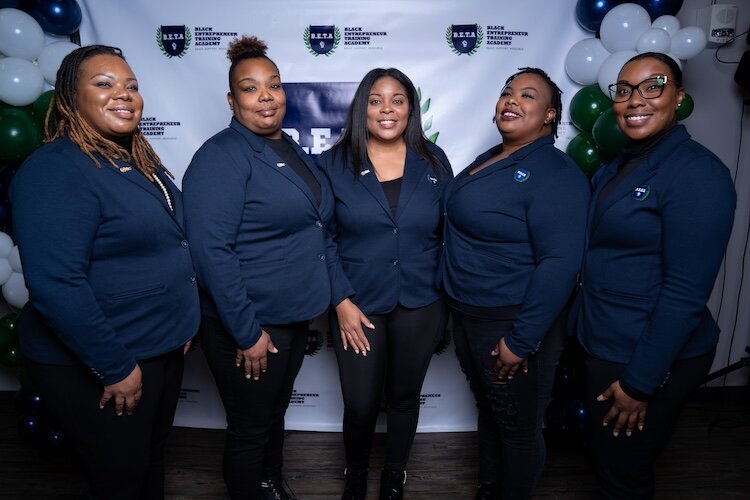 BETA leadership for 2024, from left: Alisa Parker, Tiffany Parker, Nicole Triplett, Teleshia Parker, and Nicole Parker.