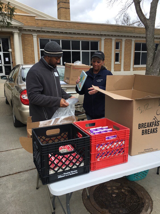 280 South Michigan Food Bank emergency food packs were disseminated across Battle Creek on March 27th by Communities In Schools of Michigan.