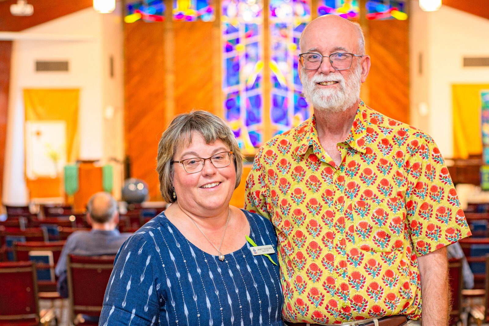 Pastor and organizer, Jerry Duggins with his wife, Janet Robertson Duggins, co-pastor.