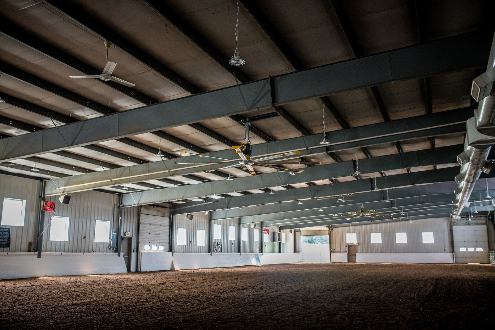 The horse barn at the Cheff Therapeutic Riding Center in Augusta allows for equine specialists and therapists to work with clients and their horses indoors. 