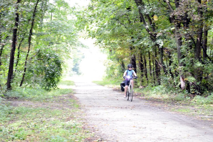 Joelle Abramowitz says travel by bike ”feels so different, there’s a different sense of place.