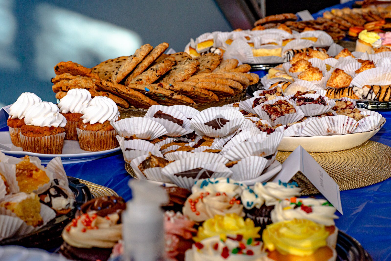 A spread provided by local businesses including The Victorian Bakery and Bert’s Bakery. 